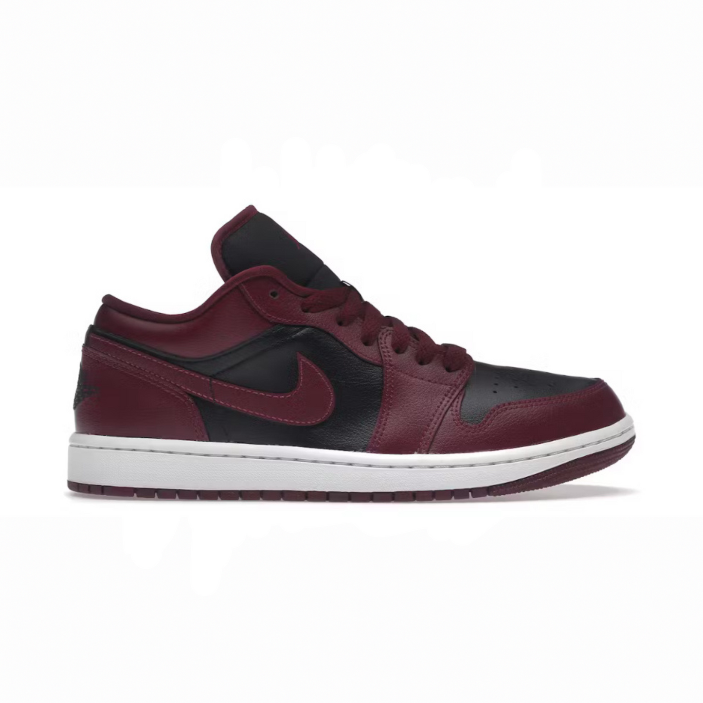 JORDAN 1 LOW BLACK DARK BEETROOT