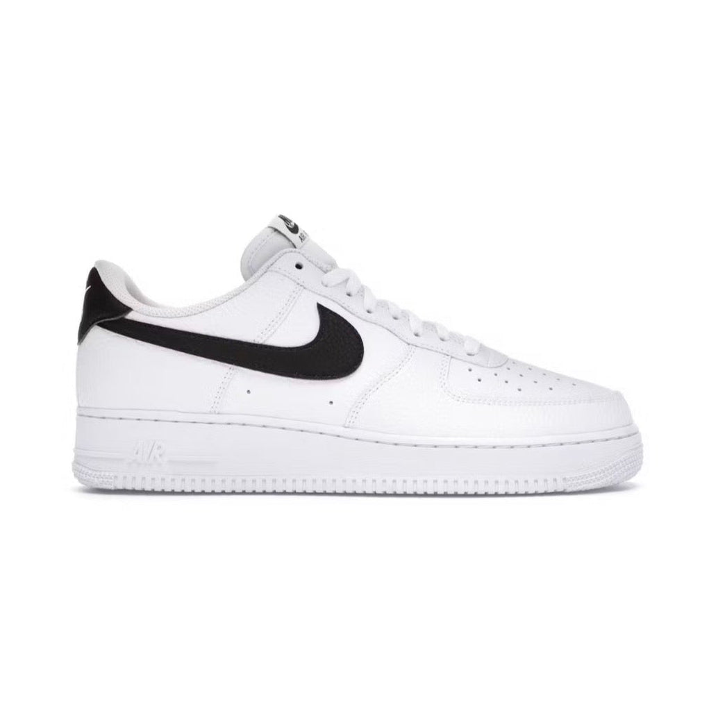 Nike Air Force 1 Low ‘07 White Black Pebbled Leather