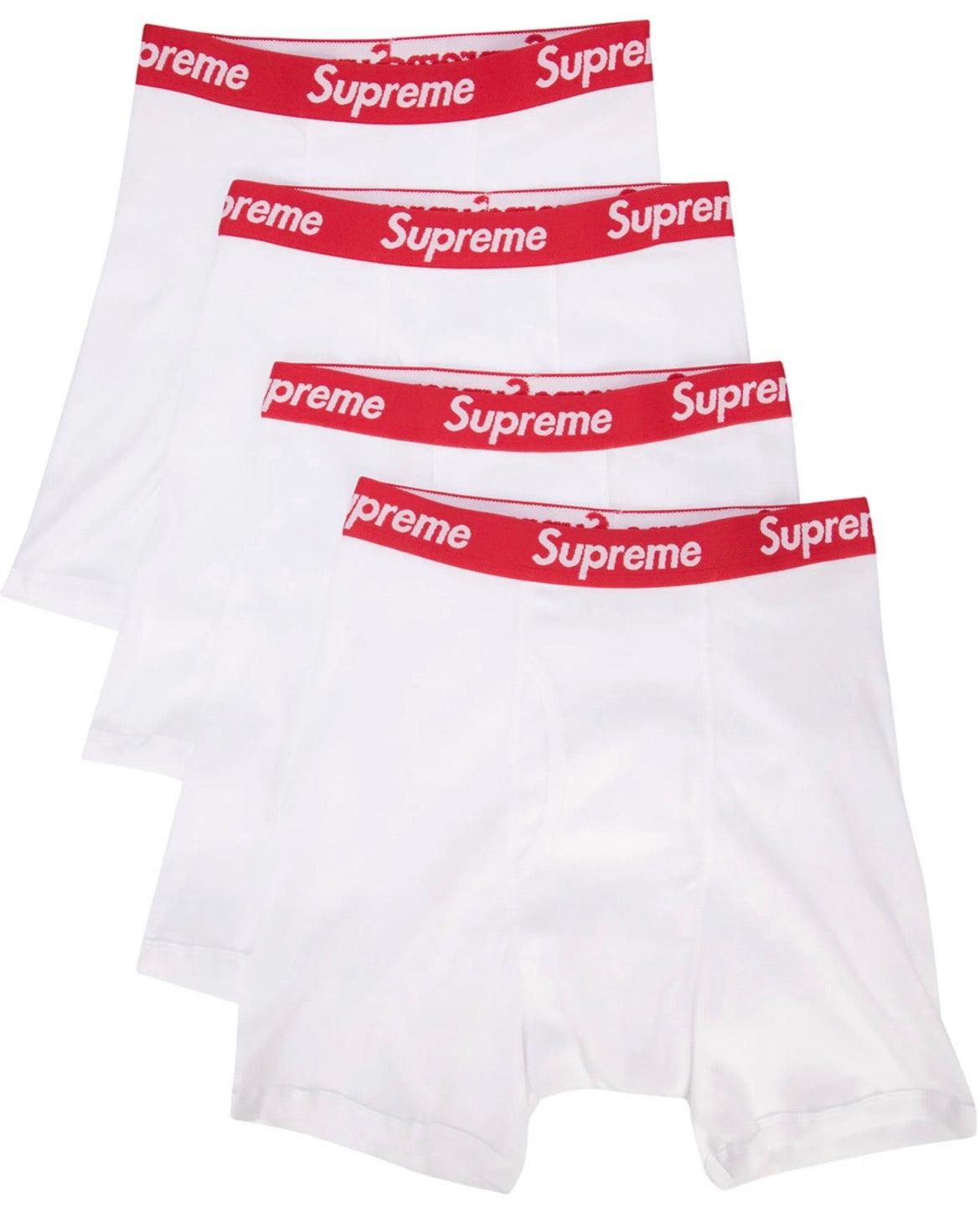 Supreme Hanes Boxers 4 Pack White