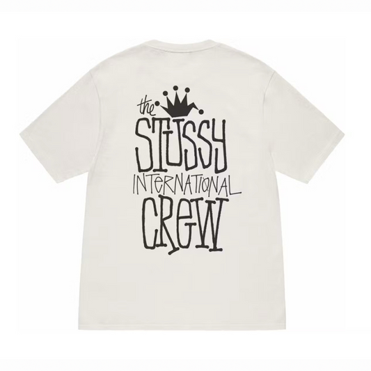 STUSSY CROWN INTERNATIONAL PIGMENT DYED TEE