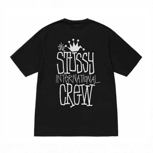 STUSSY CROWN INTERNATIONAL PIGMENT DYED TEE