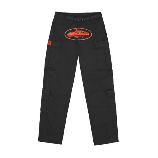 CORTEIZ GUERILLAZ CARGO PANTS RED