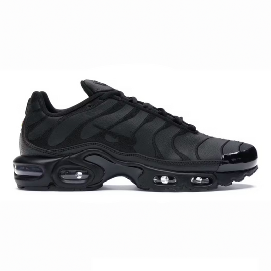 NIKE AIR MAX PLUS LEATHER TRIPLE BLACK