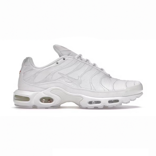 NIKE AIR MAX PLUS LEATHER TRIPLE WHITE