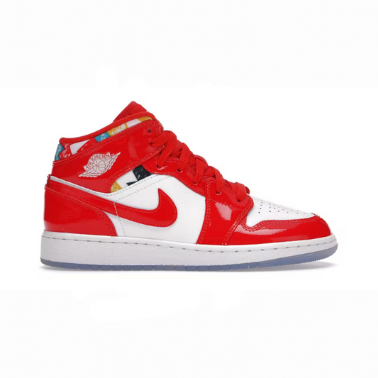 JORDAN 1 MID BARCELONA SWEATER RED PATENT