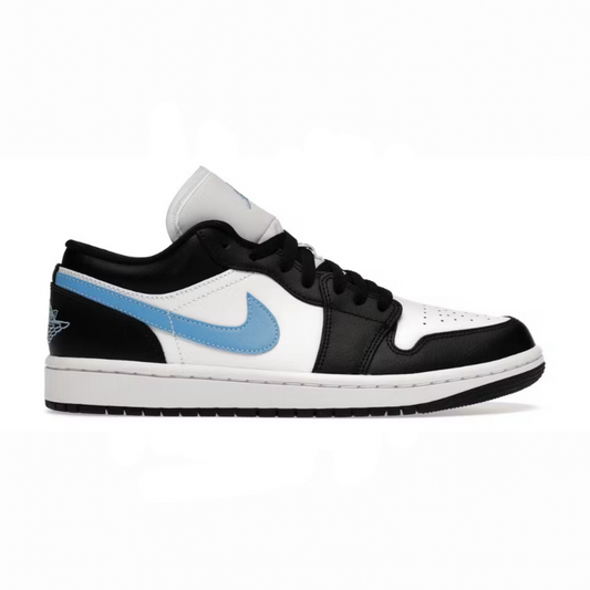 JORDAN 1 LOW BLACK UNIVERSITY BLUE